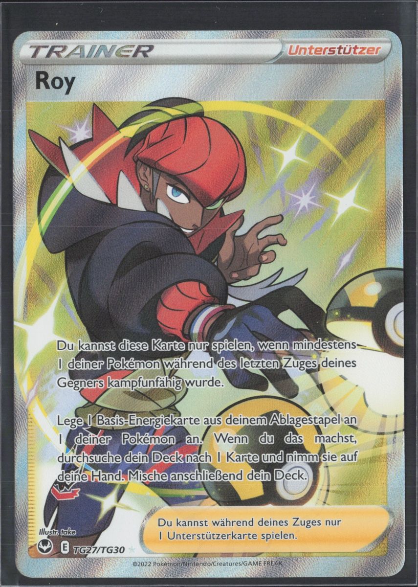 Pokémon Sammelbilder & Trading cards: POKÉMON / Roy / Silver Tempest 🇩🇪 – Gebraucht aus Herzogenbuchsee von TCG-HQ