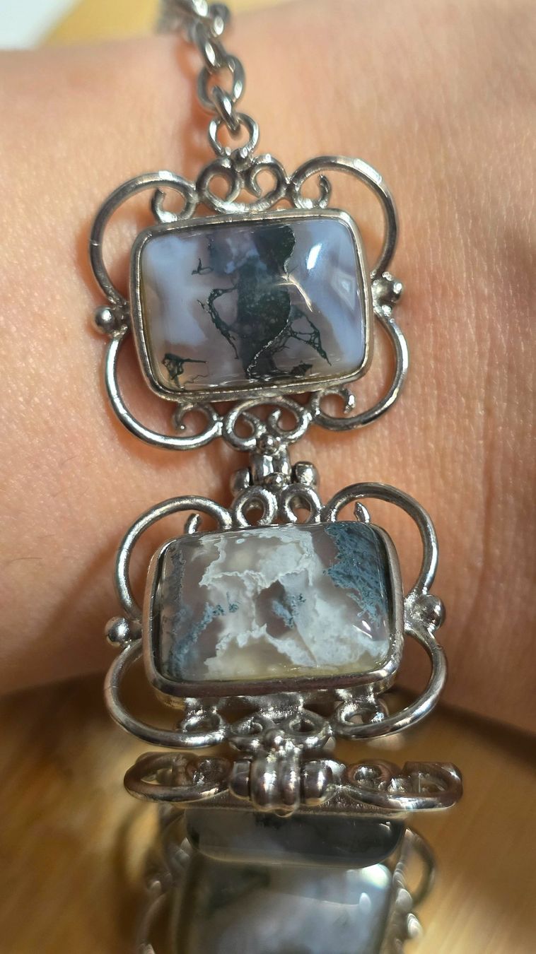 Minerali & Pietre curative: Moosachat Edelstahl Armband A – Nuovo e nell'imballaggio originale da Matzingen venduto da Shay_Crystalz 1