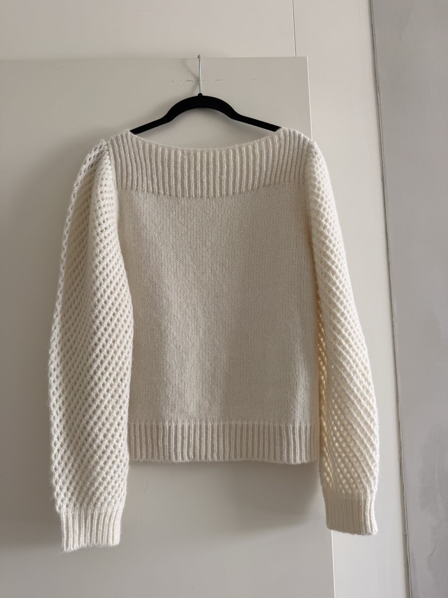 Pulls & Sweat-shirts: Pullover cream colour size S cotton blend wool – Neuf (Voir description) à Meilen par tan_v628 2