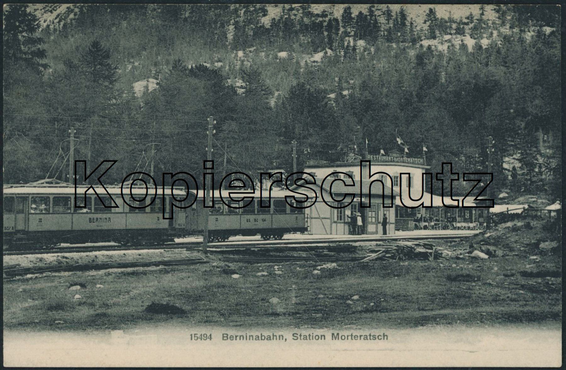 Ansichtskarten: GRS Morteratsch - Bahnhof - Bernina Bahn BB - RhB – Neu (gemäss Beschreibung) aus Schindellegi von Jonathan77