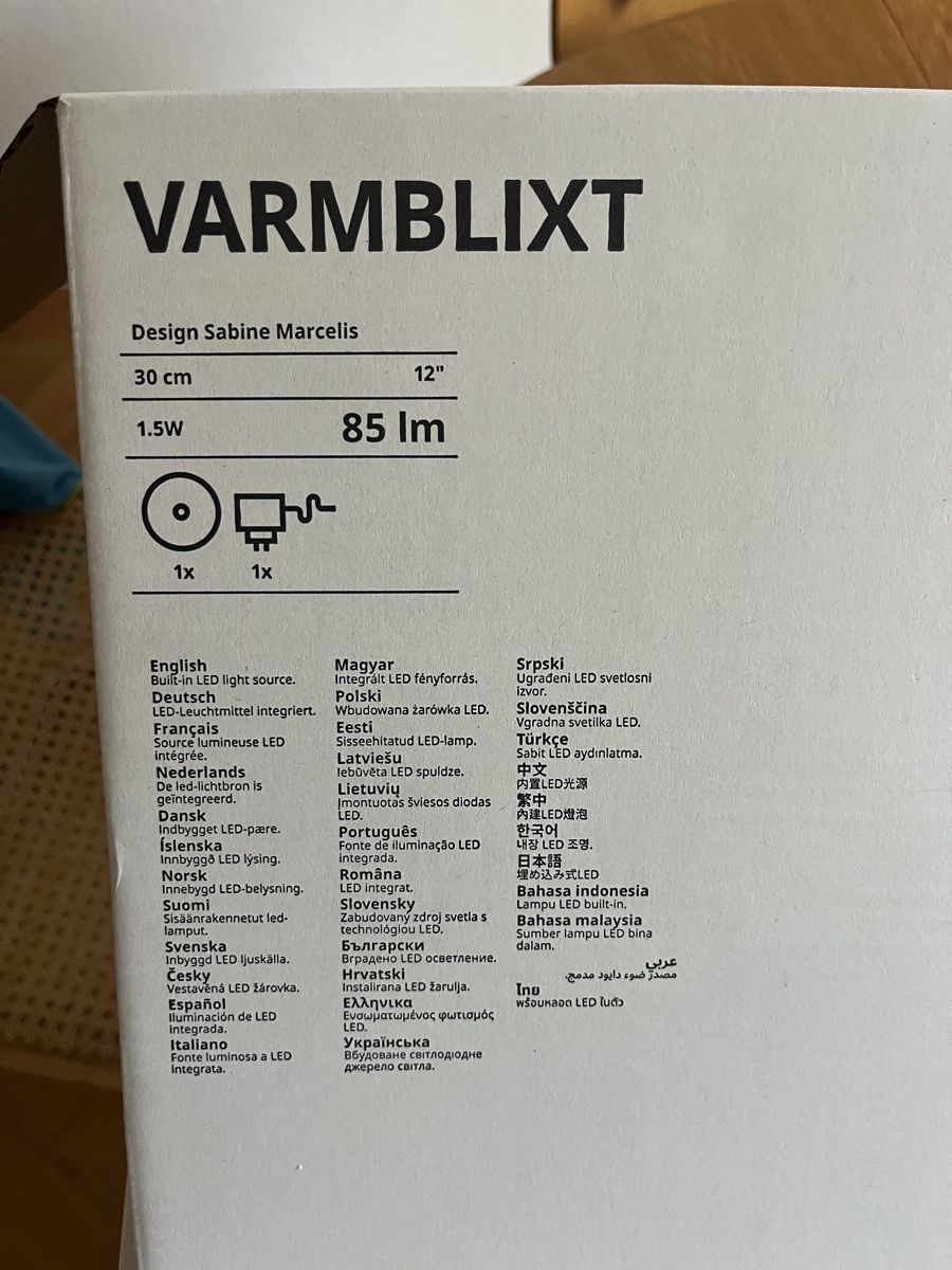 Ikea Lampen: Ikea Varmblixt runde Leuchte – Neu und originalverpackt aus Bern von michellemeyer98 3