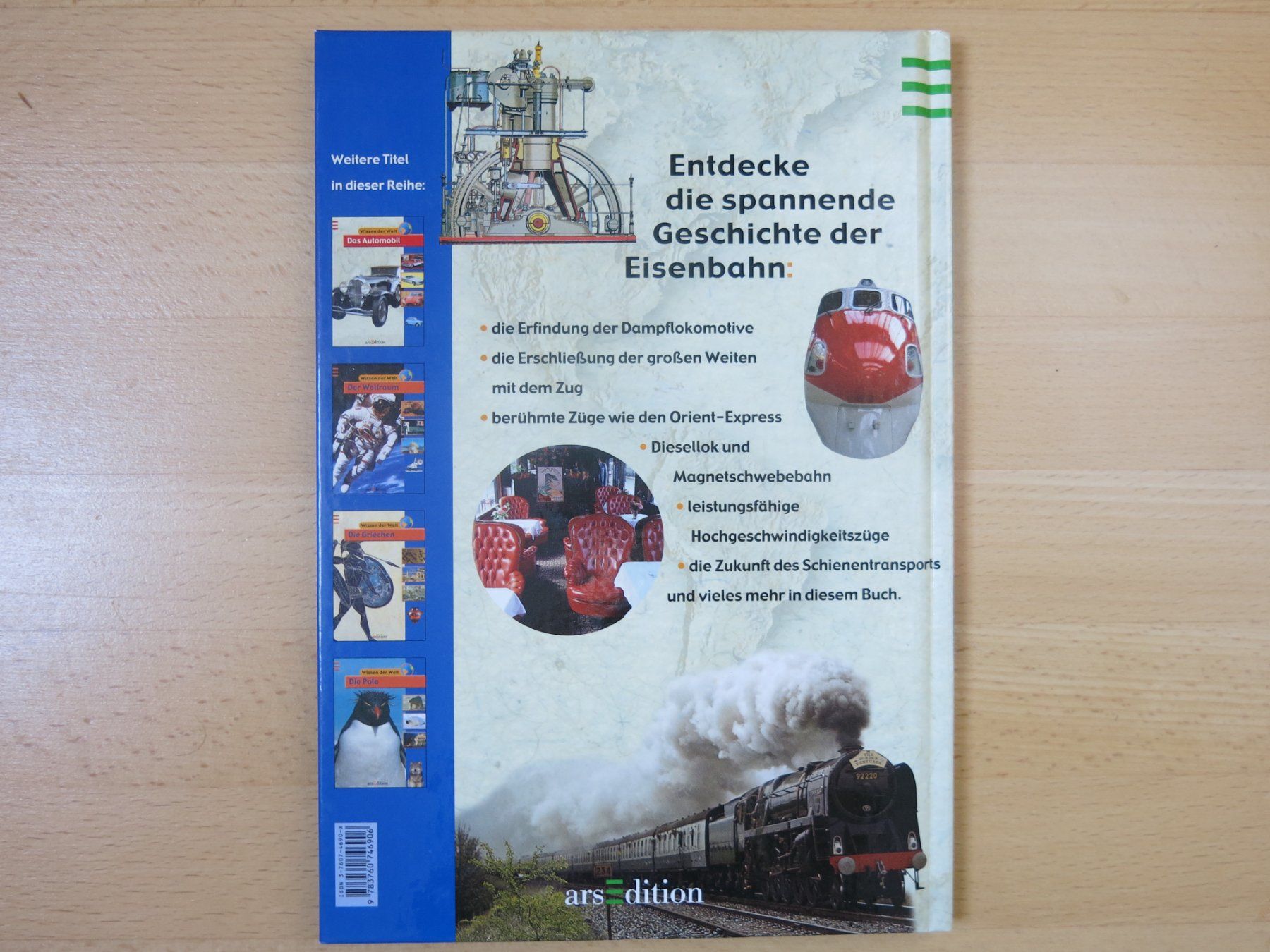 Libri: Wissen der Welt - Die Eisenbahn - Ars Edition – Nuovo (secondo la descrizione) da Sissach venduto da kaupa 1