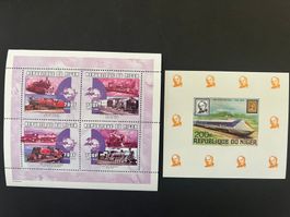 Niger  Eisenbahn 2 x Block ** Luxus (B60)