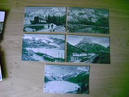 5 Ansichtskarten Berninabahn und Alpen, guter Zustand