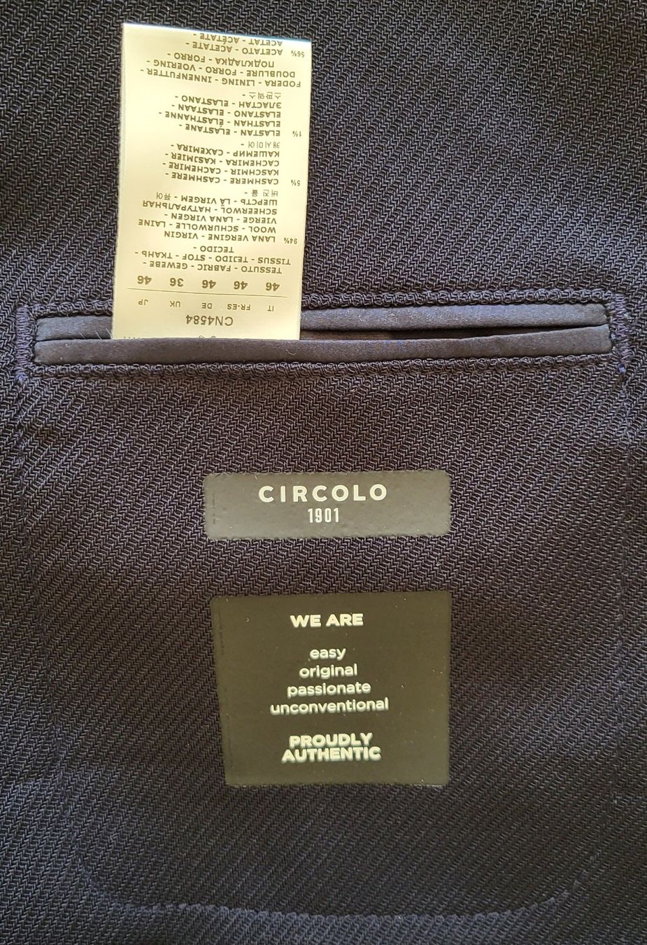 Circolo Giacche: Blazer Gr. 46 dunkelblau neu – Nuovo (secondo la descrizione) da Burgdorf venduto da Muto72 1