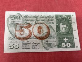 Seltene 50-Franken-Note von 1969 - Ein Sammlerstück!