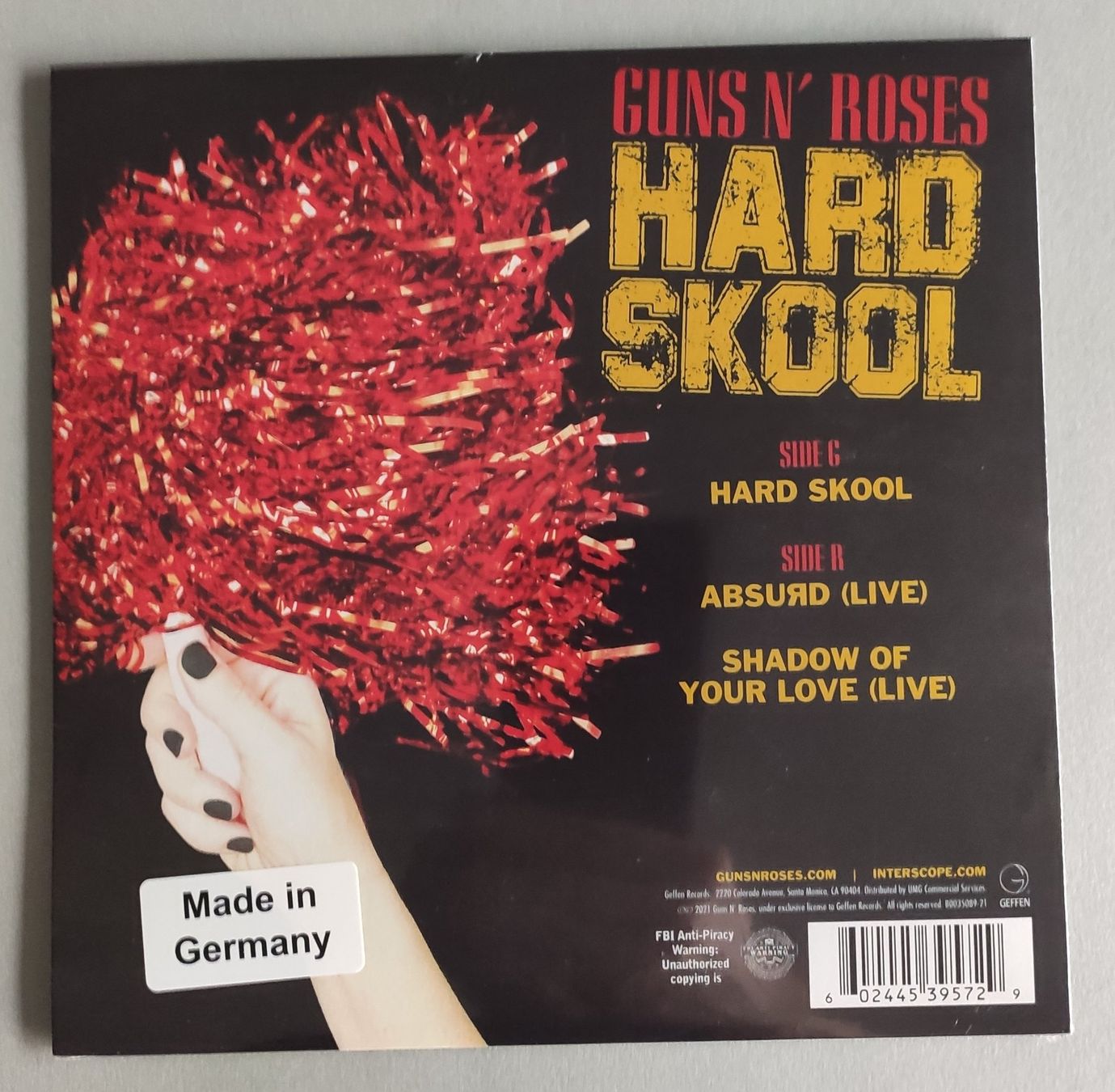 Schallplatten: Guns N' Roses - Hard Skool - Clear 7 inch Single – Neu und originalverpackt aus Lenzburg von Pa_hcs 1