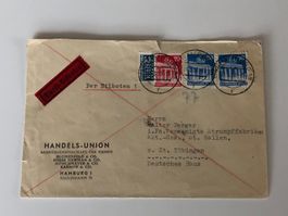 Per EXPRESS 1950 mit NOTOPFERMARKE, ab 1.—