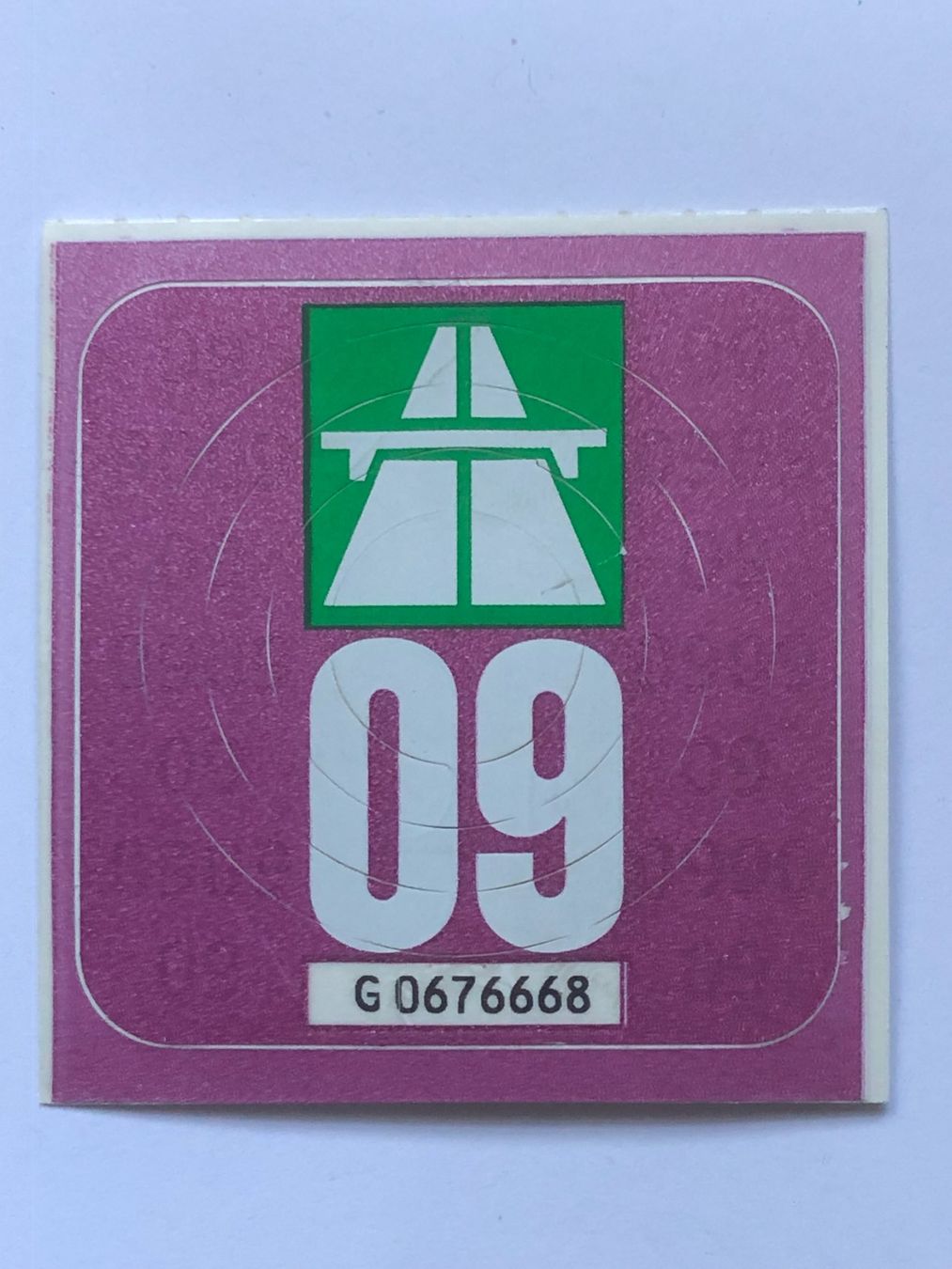 Autobahnvignetten: Autobahnvignette 2009 – Gebraucht aus Ganterschwil von ganterb