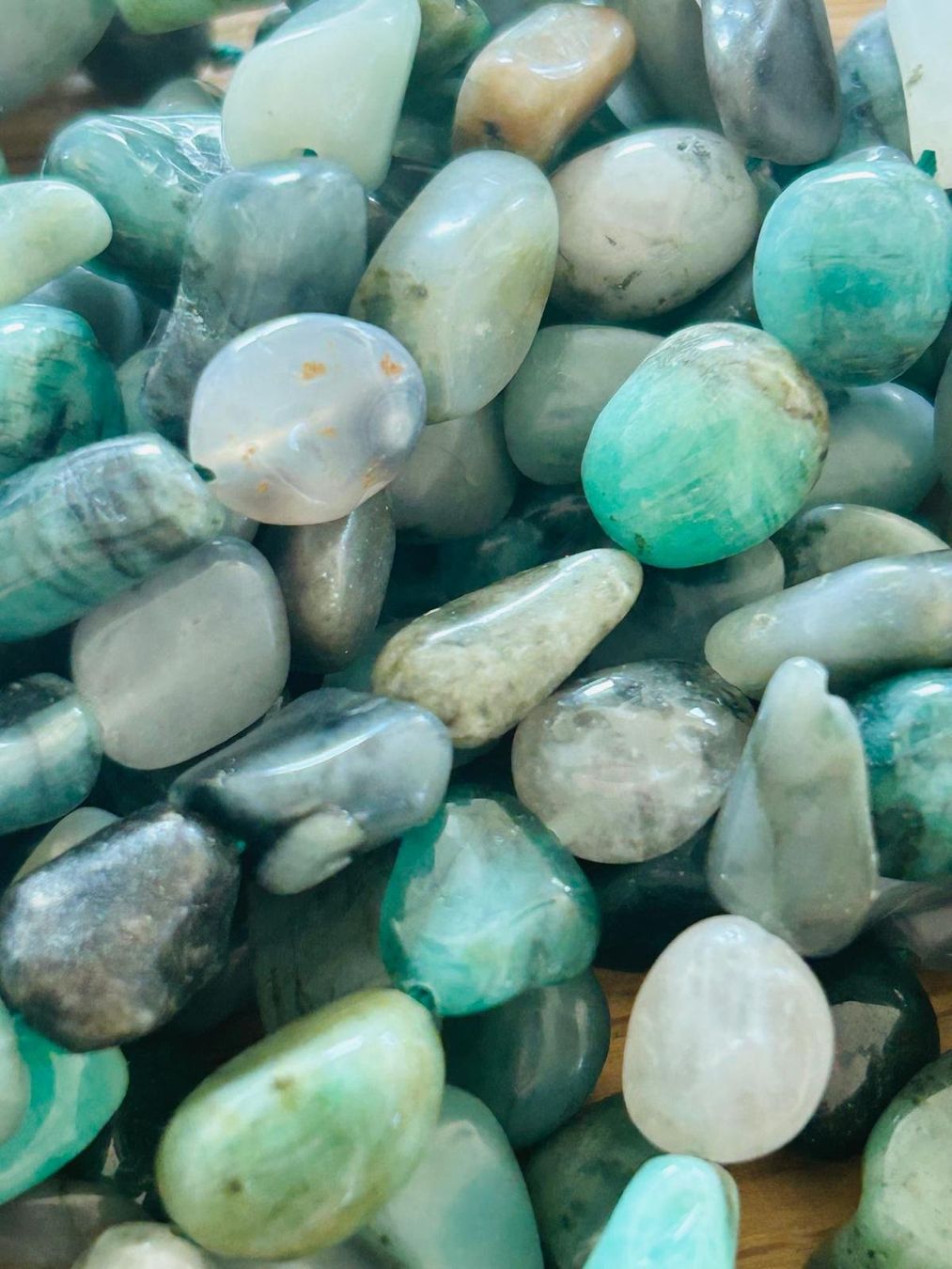 Pietre preziose: Strang echte Emerald Nuggets / stone 8-10 mm – Nuovo e nell'imballaggio originale da Niederrohrdorf venduto da Ytobi 1