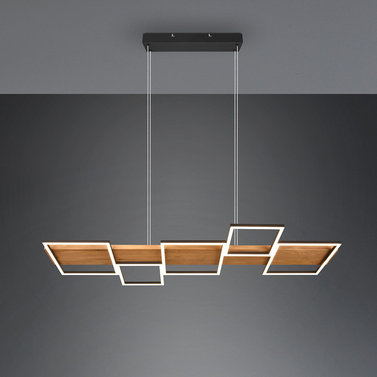 Lampadari & plafoniere: LED Pendelleuchte, Holz, Metall, Dimmer – Nuovo (secondo la descrizione) da Kreuzlingen venduto da Smart-Light 3