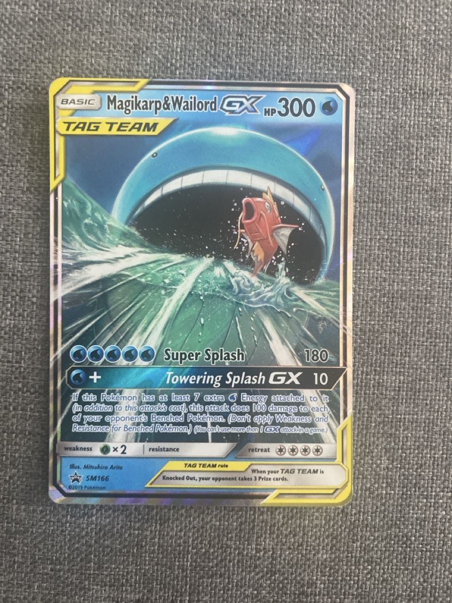 Pokémon Carte collezionabili: Magikarb & Wailord GX – Usato da Tägerig venduto da oiluig83