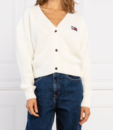 Neu Tommy Hilfiger Cardigan Damen Weiss Grösse XS 