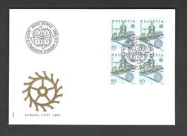 CH FDC Viererblock 1983