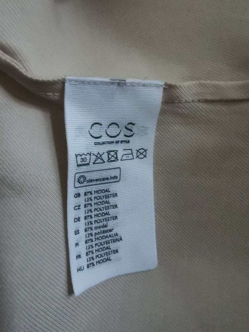 Cos Kleider: COS Kleid, Grösse M/ 40, beige, creme, Modal – Gebraucht aus Zürich von Hibiskus3 4