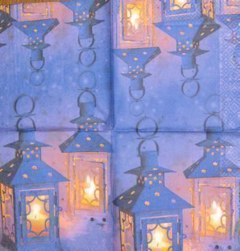 Kit bricolage: Serviette laternen (w279) 3Stk. – Nuovo (secondo la descrizione) da Schlatt TG venduto da kreativ-atelier