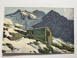 Jungfrau mit Guggihütte AK 1915