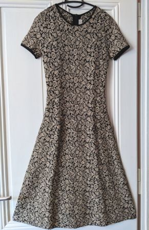 MICHAEL KORS : Robe pailletée noir/or pâle XS-S