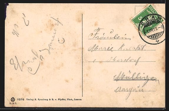 Cartoline postali: AK Cham, Teilansicht, 1910 – Usato da Berlin venduto da bartko-reher 1