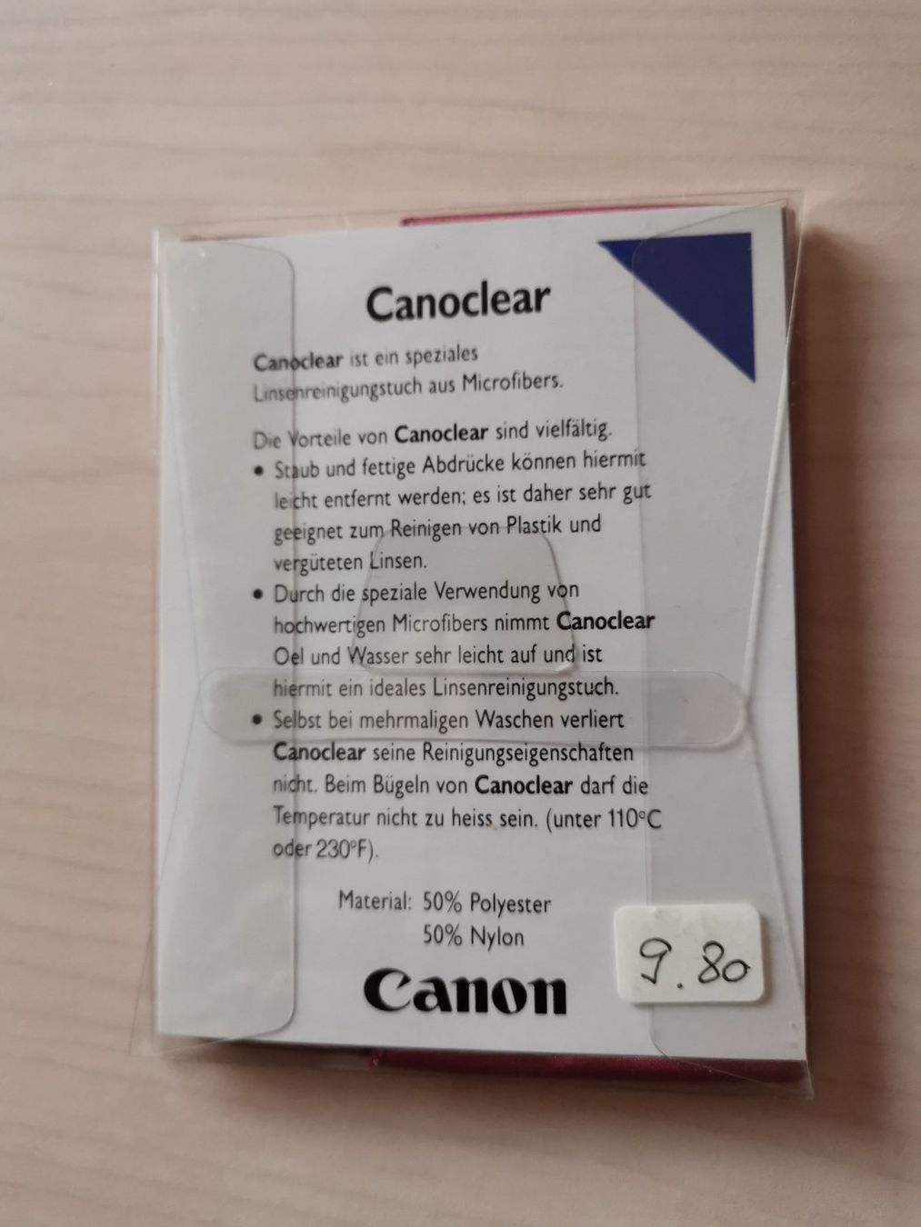 Canon Fotocamera: Canon Linsenreinigungstuch – Nuovo e nell'imballaggio originale da Dornach venduto da Hei50 1