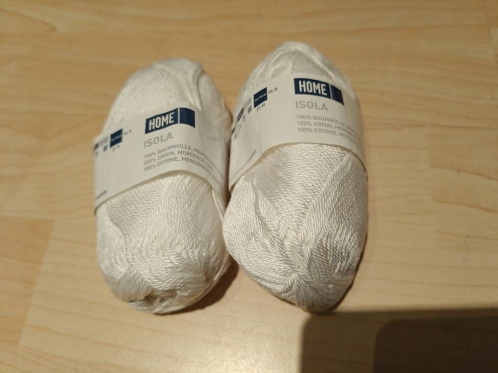 Lana: Baumwollgarn weiss – Nuovo e nell'imballaggio originale da Schiers venduto da ver_ddm2