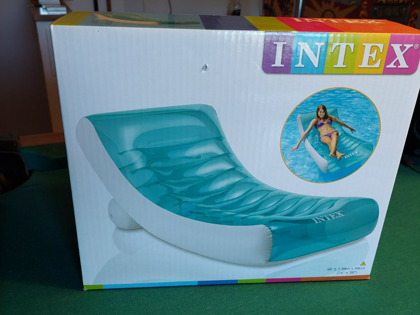 Intex Piscine: intex-rockin'-lounge-luftmatratze-sommer-pool-see – Usato da Kriegstetten venduto da Remo007
