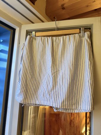 striped skorts