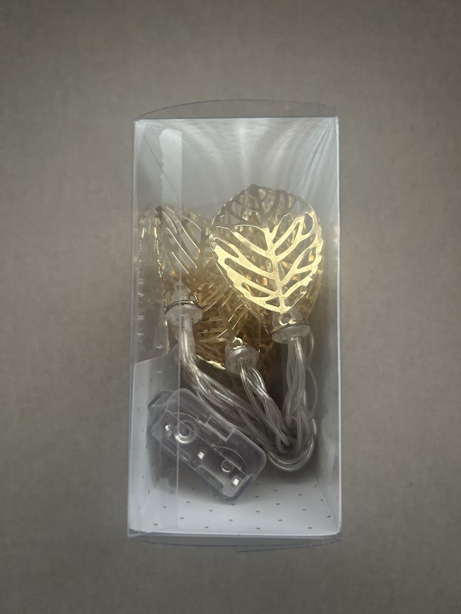 Ghirlande e barre luminose: Lichterkette Blatt Gold 1.5m – Nuovo (secondo la descrizione) da Allschwil venduto da meeresperle 2