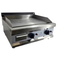 Gasgrill 65 cm glatt 2 x 3100 W