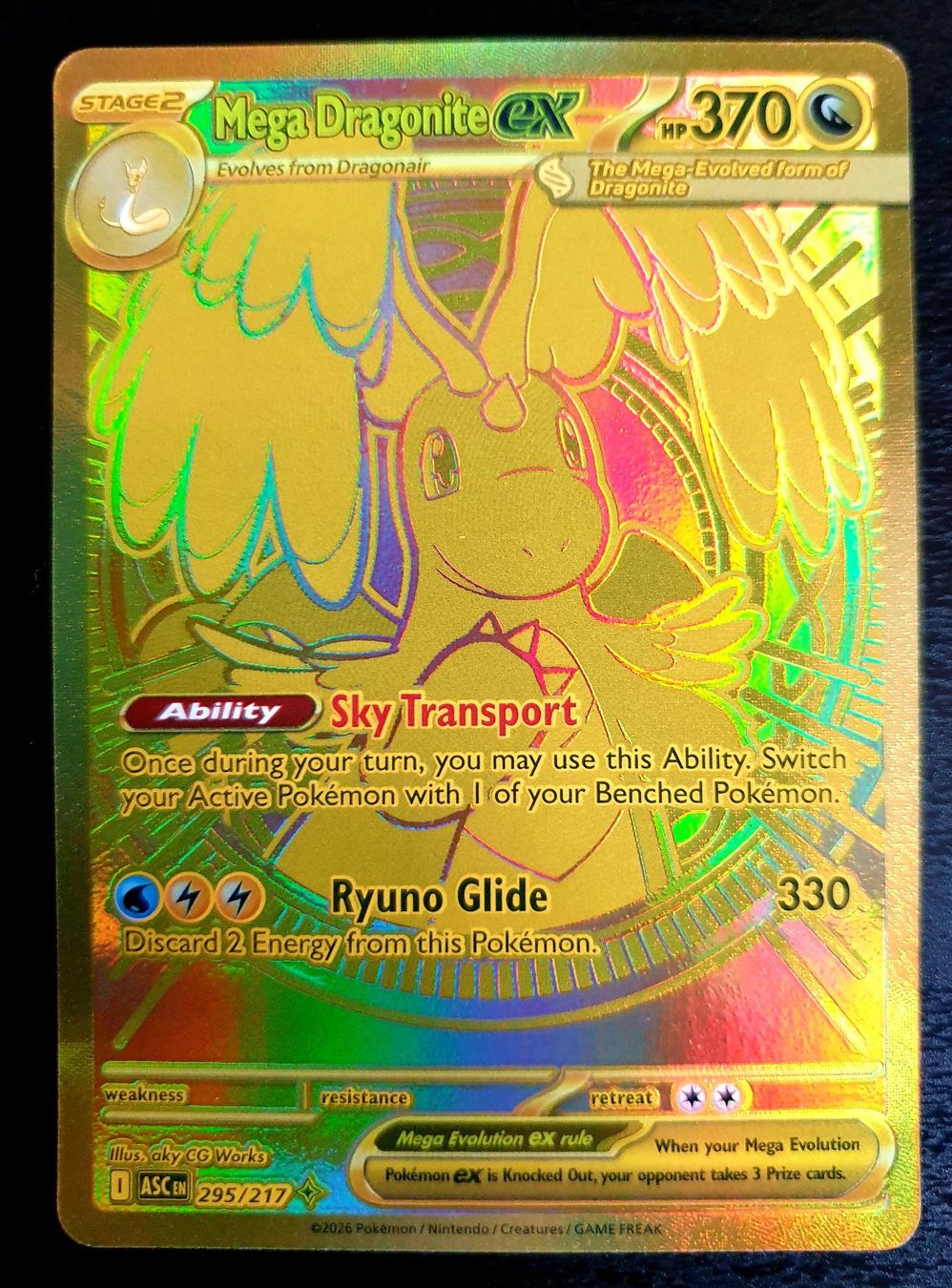 Pokémon Sammelbilder & Trading cards: Mega Dragonite ex 295/217 (Mega Hyper Rare) – Neu (gemäss Beschreibung) aus Urnäsch von Nakamotix