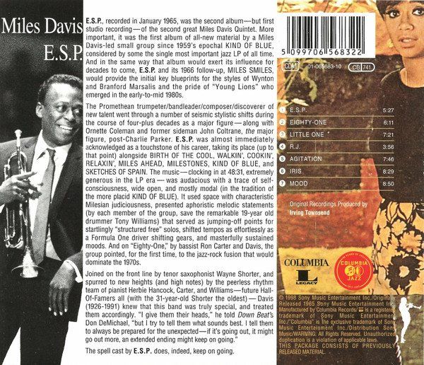 CDs: Davis Miles: E.S.P. CD – Neu und originalverpackt aus Steinhausen von Vilivinili 1