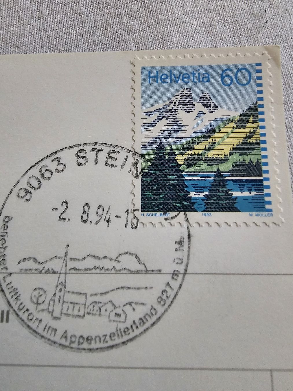 Ansichtskarten: Ansichtskarten Appenzell gestempelt 1994 – Gebraucht aus Bütschwil von Taranabo 2