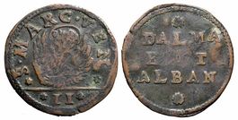 Italien, Venedig, Gazzetta da 2 Soldi 1691 Dalmazia
