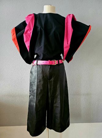 Zara Leder Culottes, schwarz, Gr. S, neuwertig!