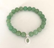 Edelstein Armband Aventurin facettiert Silber auf Mass