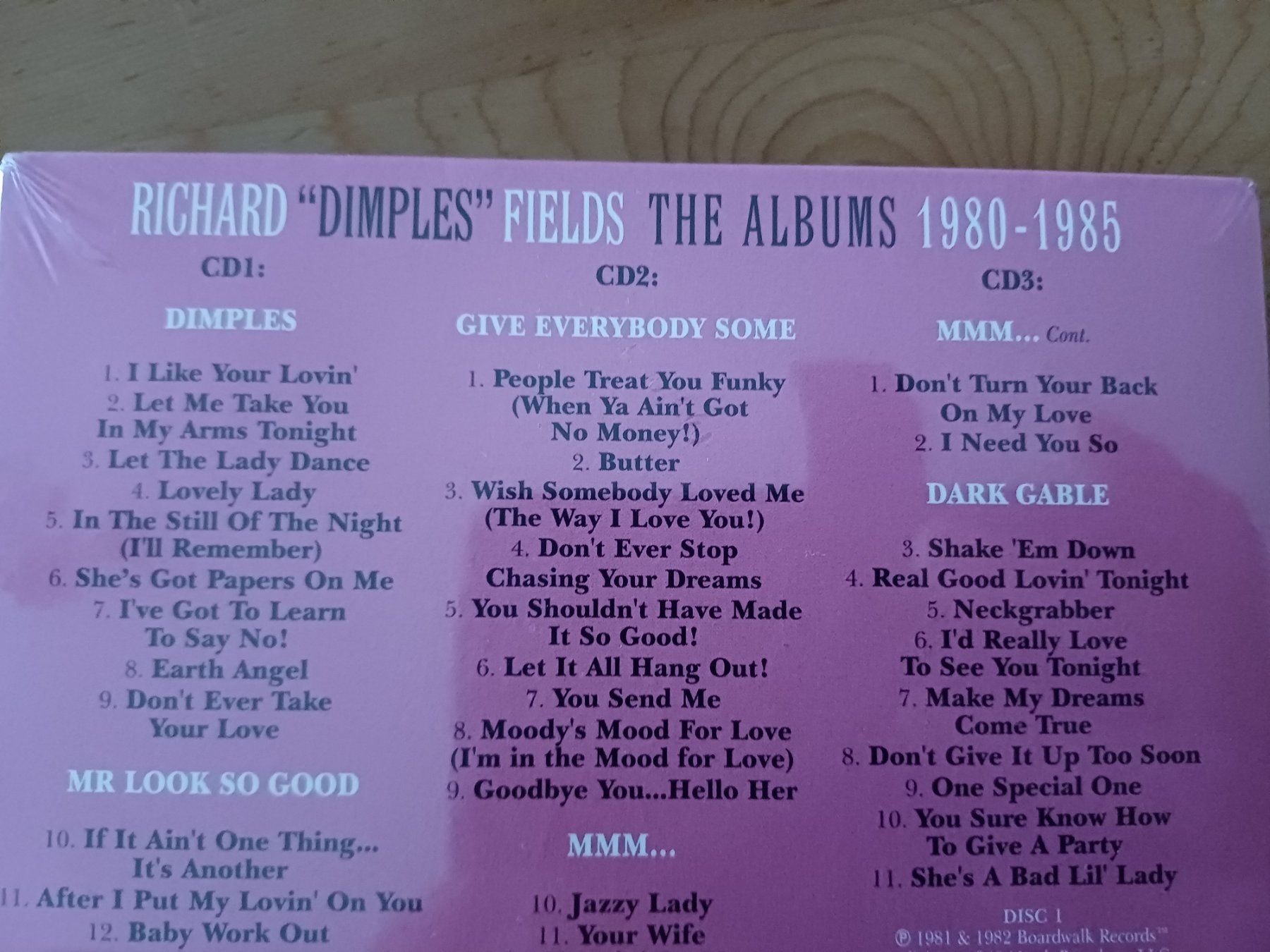 CD: Richard "Dimples" Fields - The Albums 1980 - 1985 (Box-Set) – Nuovo e nell'imballaggio originale da Jona venduto da Rreto71 2