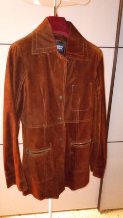 Veste femme Armani Jeans en daim marron - Taille IT 42