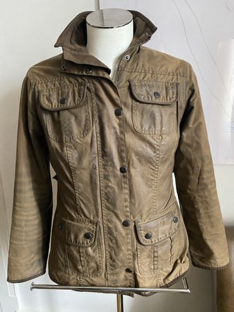Barbour Wachsjacke, Gr. 36 Vintage