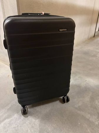 Hartschalenkoffer schwarz, erweiterbar, 4 Rollen