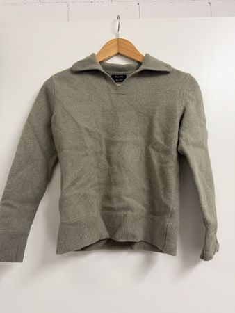Massimo Dutti sweater grey collar used condition