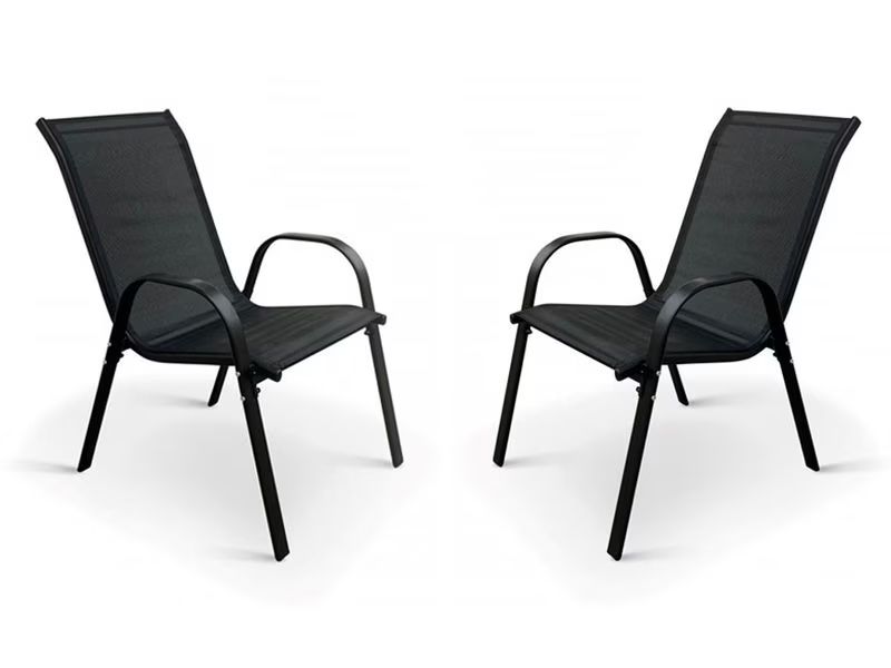 Sedie: COCON Gartenstuhl Frida Schwarz, 2er-Set – Nuovo (secondo la descrizione) da Frauenfeld venduto da fashj4n