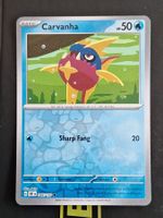 Carvanha - Pokemon Reverse Holo Obsidian Flames