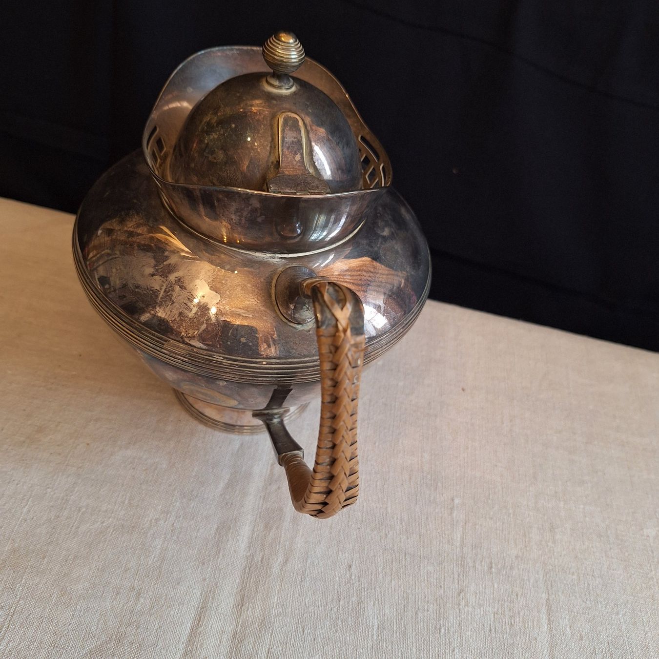 Teiere: Argentor Jugendstil Kanne, spezieller Griff – Usato da Winterthur venduto da Goldpipau 4