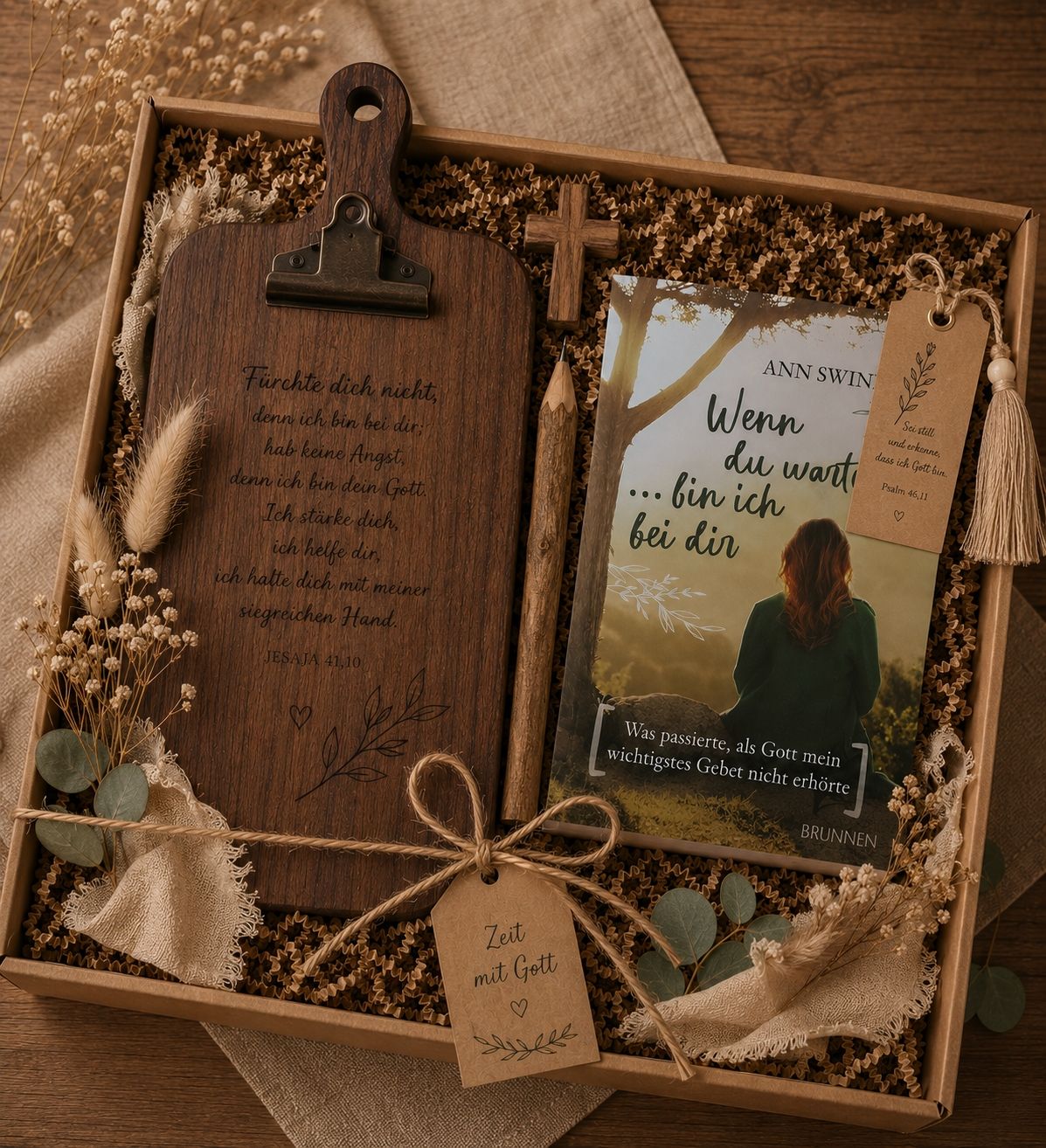 Articoli in legno: Geschenkset «Zeit mit Gott... – Nuovo e nell'imballaggio originale da Eggiwil venduto da WQ_Emmental
