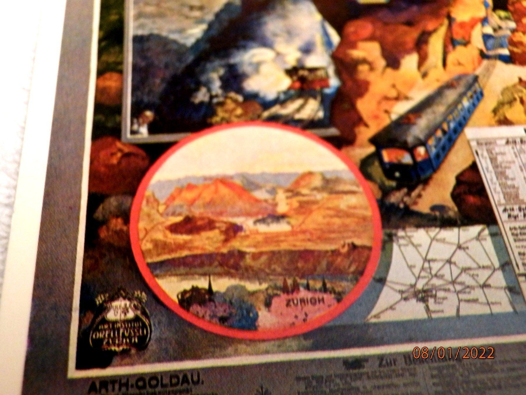 Cartoline postali: Künstlerlitho, Rigi- Arth- Goldau- Bahn – Usato da Ueberstorf venduto da dinbau 2