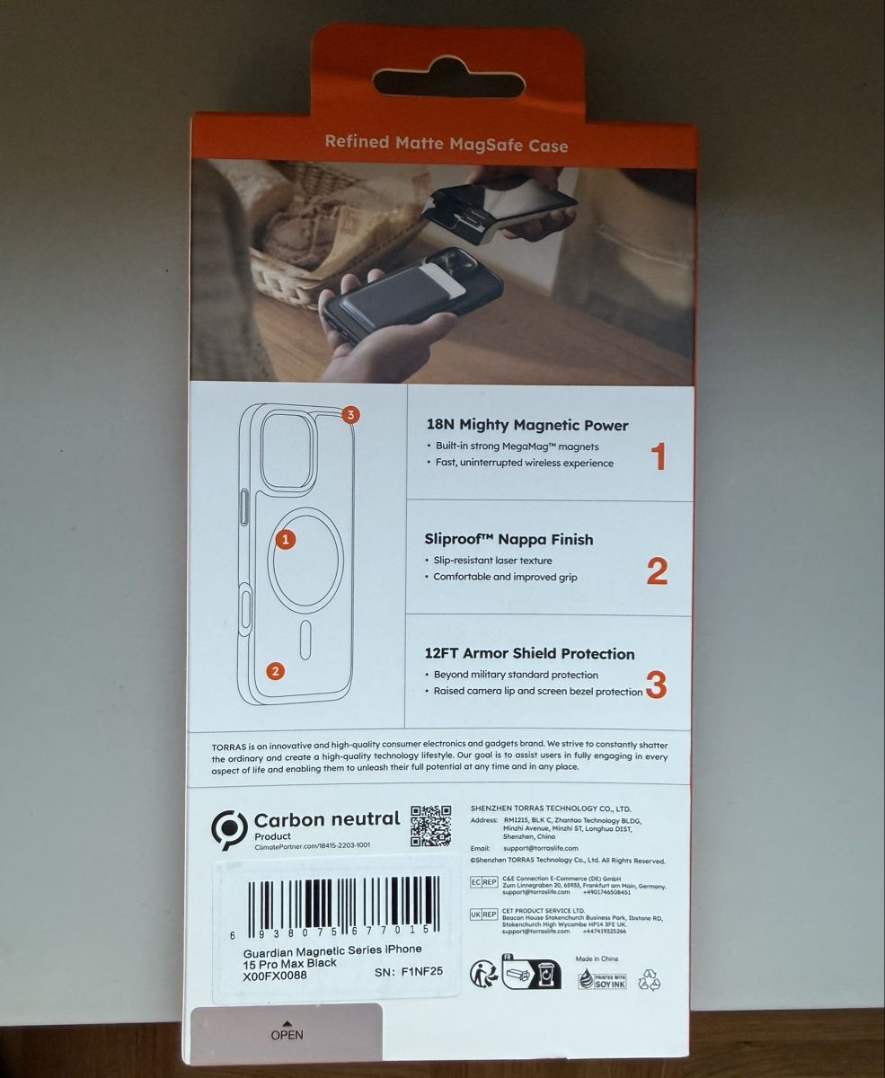 Apple Cover & Protezioni schermo: TORRAS iPhone 15 Pro Max MagSafe Hülle – Nuovo e nell'imballaggio originale da Zürich venduto da DmKa 2