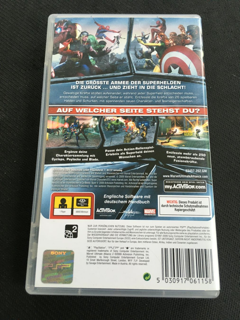 Sony Giochi: Marvel Ultimate Alliance 2 - PSP – Usato da St.Gallen venduto da Punktchen01 1