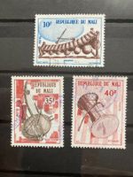 Mali 1973 Lot Briefmarken mit Musikinstrumenten gestempelt