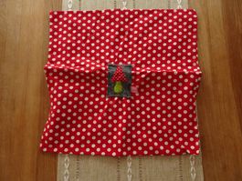 2 Stk. Kissenbezüge 39 x 39 cm Rot-Weiss Polka dot - 424197