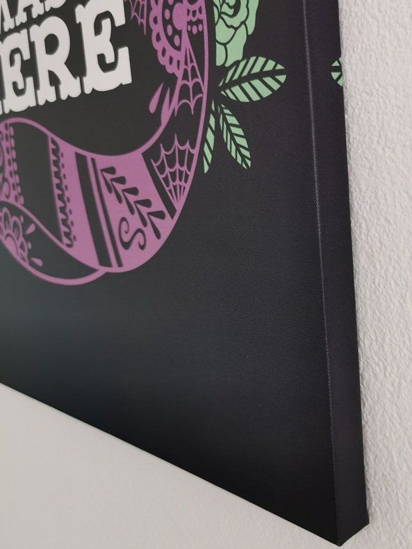 Foto & Immagini: We are all mad here - Katze - Bild auf Leinwand – Usato da Wilen b. Wollerau venduto da morethanmusic 1